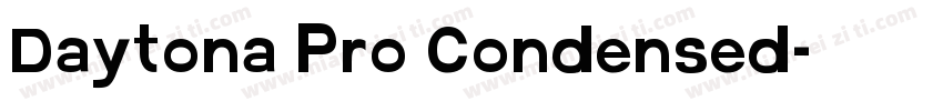 Daytona Pro Condensed字体转换
